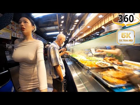 Taiwan Shuiyuan Market Food Court  360°video 5K｜台灣水源市場美食街｜대만 슈이위안 시장 푸드코트｜台湾水源市場フードコート