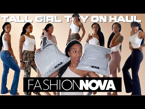 TALL GIRL TRY ON HAUL .. FASHION NOVA EDITION + HOW TO FIND LONGER PANTS