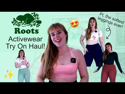 The SOFTEST Gymwear | Roots Activewear Try On Haul | High Quality Canadian Clothing!