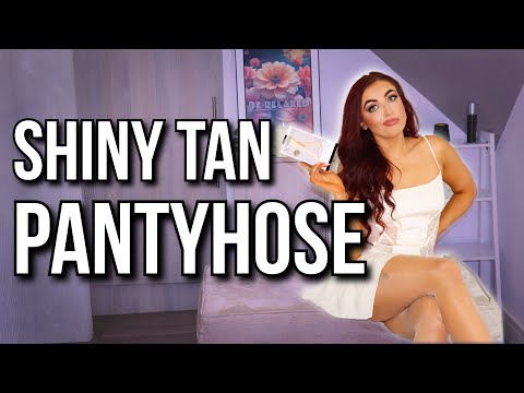 THESE MIGHT BE THE SHINIEST SUNTAN PANTYHOSE