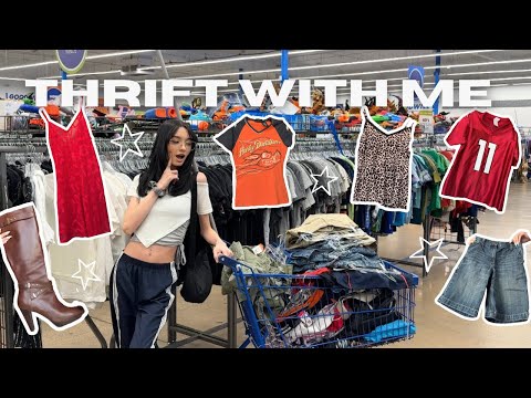 THRIFT WITH ME: Cool Girl Vibes – jerseys, jorts, & Y2K slips 💫