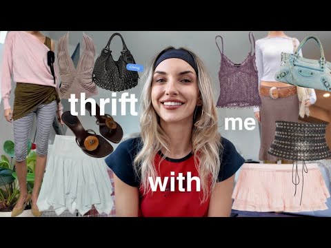 THRIFT WITH ME (early 00s, 90s, archival, model off duty, pinterest inspired + more) 🦢ྀིྀ