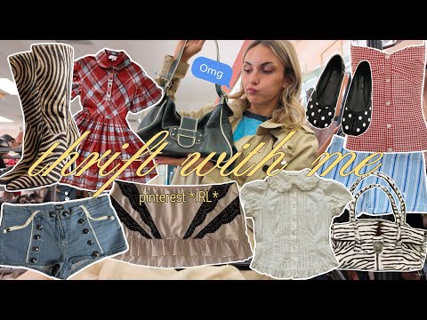 THRIFT WITH ME 🎧🧁🎀 ( how to find *PINTEREST* INSPO in real life)