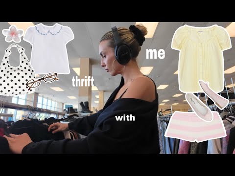 THRIFT WITH ME 🧸ྀི (pinterest inspired SPRING/SUMMER vintage 00s, chic, coquette, old money, + more)