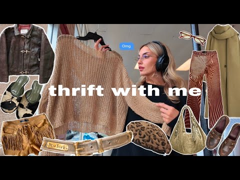 **THRIFT WITH ME** for my *winter* 𝙋𝙄𝙉𝙏𝙀𝙍𝙀𝙎𝙏 wardrobe (last time in 2024)  ⋆⁺₊❅.