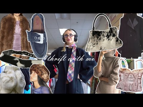 THRIFT WITH ME  (HOW TO GET WINTER *pinterest* WARDROBE)☃︎⋆꙳•❅*ִ