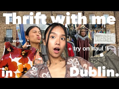 thrift with me in DUBLIN!! ☆ vlog + try on haul