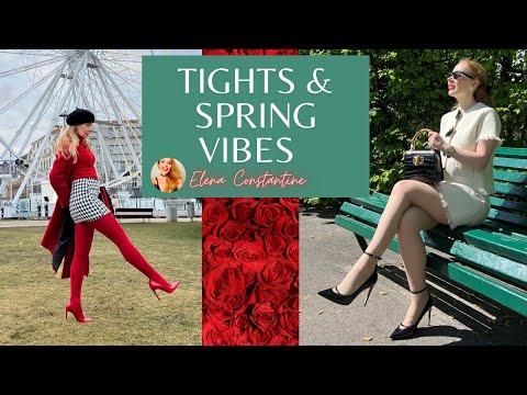 TIGHTS & SPRING VIBES: MUST-HAVE OUTFIT PARINGS| CHIC OUTFITS WITH TIGHTS| ELEVATE YOUR SPRING LOOKS