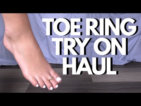 toe rings try on haul !!!