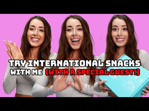 Try INTERNATIONAL snacks with me (with a special guest!) featuring Try Treats