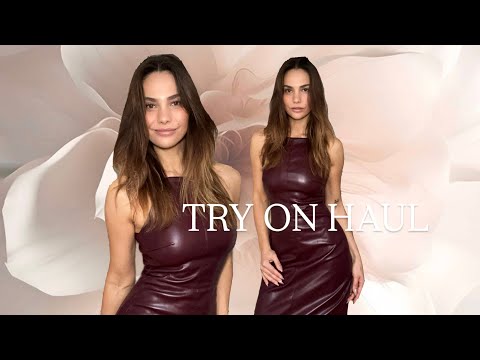 TRY ON: 90s BORDEAUX DRESS 🍇 | Paulina Stepowska