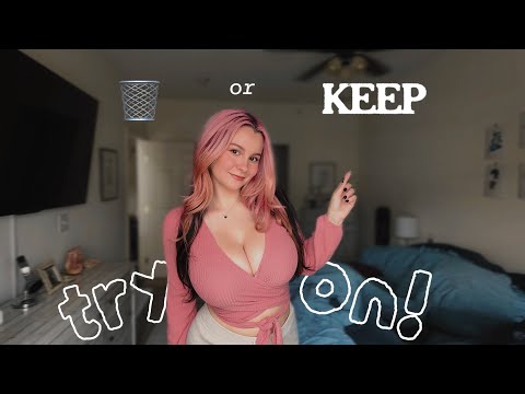 try on all my long sleeve tops with me