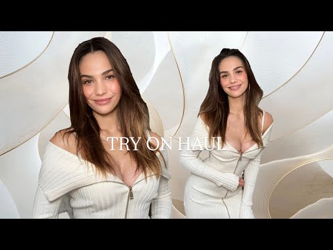 TRY ON: CHAMPAGNE HOLIDAY DRESS 🥂 | Paulina Stepowska