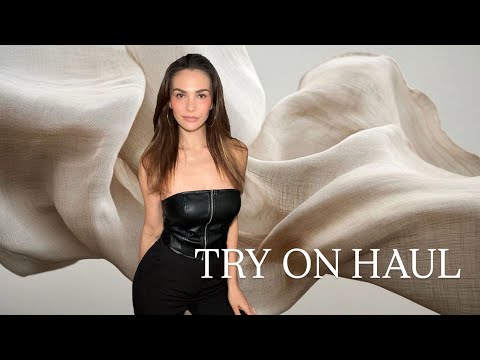 TRY ON: FAKE LEATHER TUBE TOP 🖤⛓️ | Paulina Stepowska