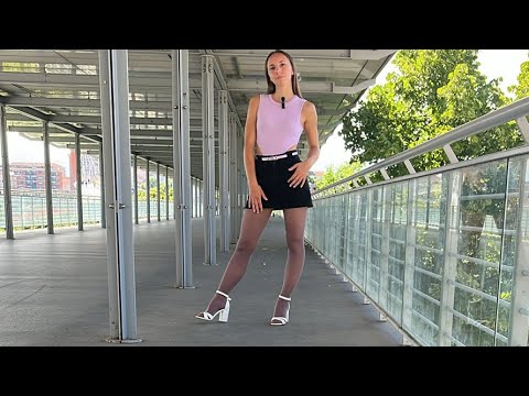 TRY ON FASHION EDITORIAL:Lingerie,Pantyhose,Stockings, Tights, High Heels, Bodysuit,Leotard, Sandals