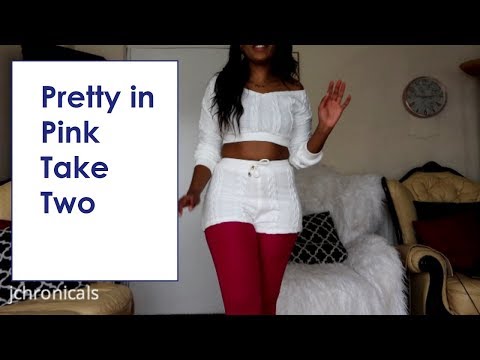 TRY ON + REVIEW | Bright Pink Tights On Brown Skin