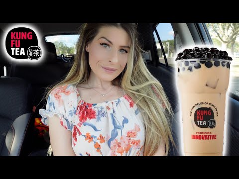 Trying Bubble Tea from Kung Fu Tea 😋