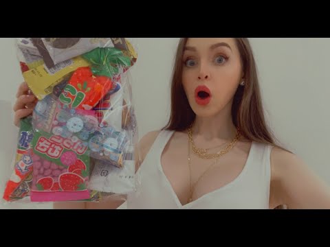 Trying Japanese snacks for the first time *shocked*
