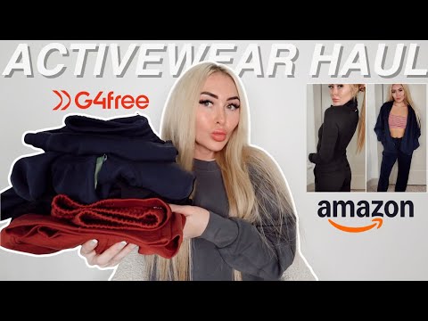 TRYING LULULEMON ALTERNATIVES || Amazon Activewear Try-On Haul ft. G4FREE!