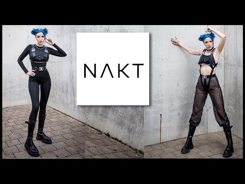 Trying on Dark Rave Clubbing style Bodysuits and Catsuits by NAKT (Techwear inspired)