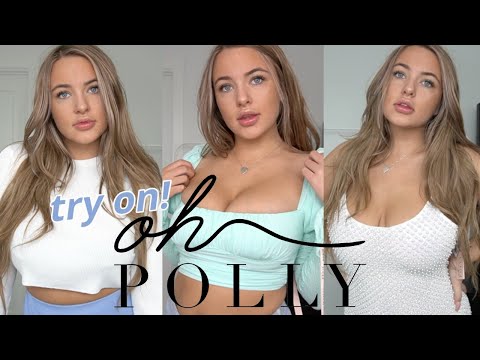 TRYING ON "HIDDEN GEMS" FT OH POLLY!!!! dresses and crop tops try on haul!