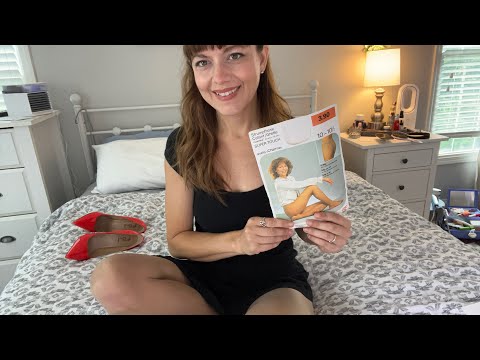 Trying on my Vintage Pantyhose