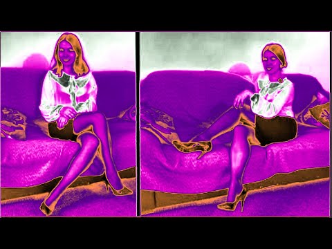 Trying Sheer Black Pantyhose With Backseam in Mega Ensemble Ethereal Voices