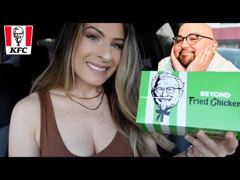 Trying the new KFC Beyond Chicken Nuggets 😋 Collab with Rhody Foody