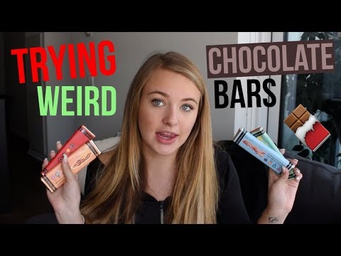TRYING WEIRD FLAVOURED CHOCOLATE BARS!!!! ew ????