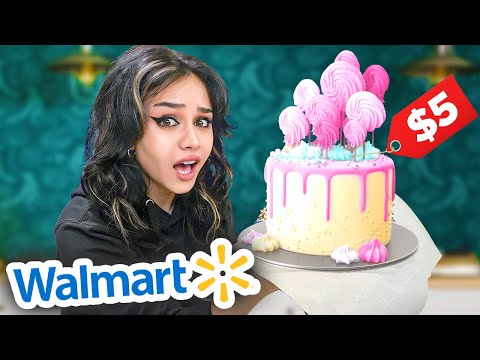 Turning a CHEAP Grocery Store Cake into a Pinterest Cake