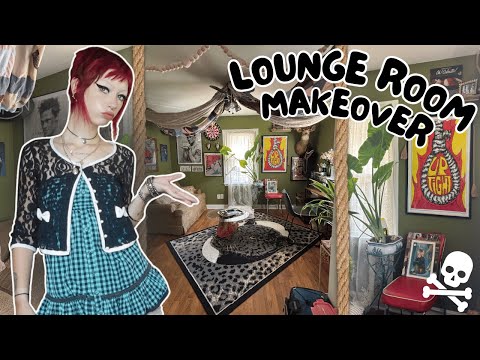 TURNING MY DINING ROOM INTO A LOUNGE ROOM| room makeover