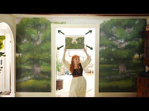 Turning my Painting into a Wallpaper Mural! (yes… another one lol)