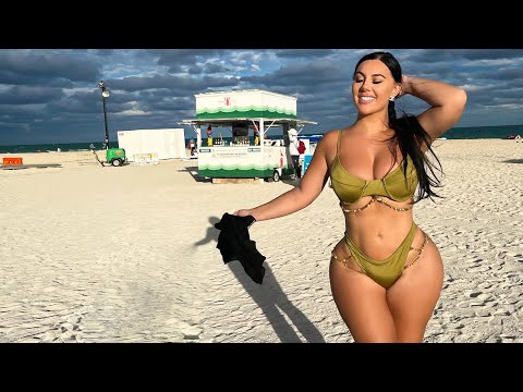 VACA TRY ON HAUL 🥰| MIAMI BEACH SWIMWEAR & DAY AT THE BEACH