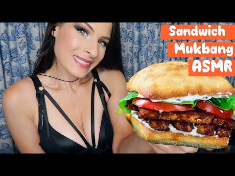 Vegan Mukbang ASMR BLT Sandwich (in a Haunted Hotel) 🥪