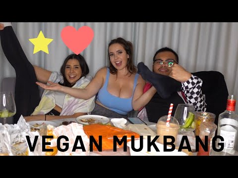 VEGAN MUKBANG  (being weird for 12 minutes straight)