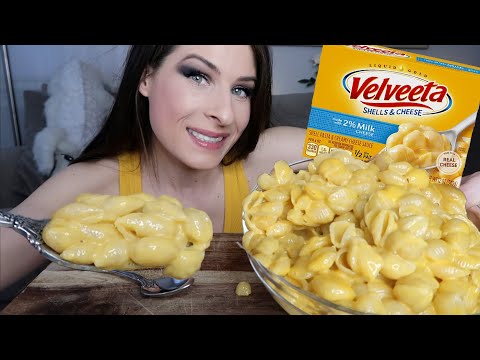 velveeta mac n cheese mukbang 💛eat #withme