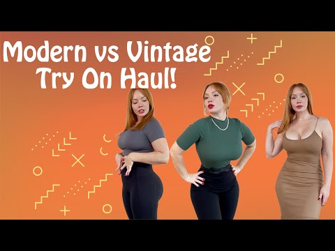 Vintage vs Modern Try On Haul! What looks best? These dresses are tight!