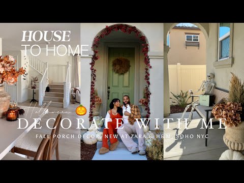 VLOG | HOUSE TO HOME – COZY HALLOWEEN FALL PORCH + Zara & H&M Fall Style 🎃🍂 + Soho NYC Vibes