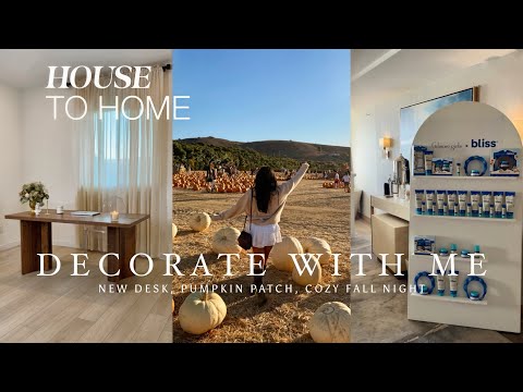 VLOG | HOUSE TO HOME 🍂 Cozy Fall Office Makeover + Bliss x Gilmore Girls Event + Pumpkin Patch