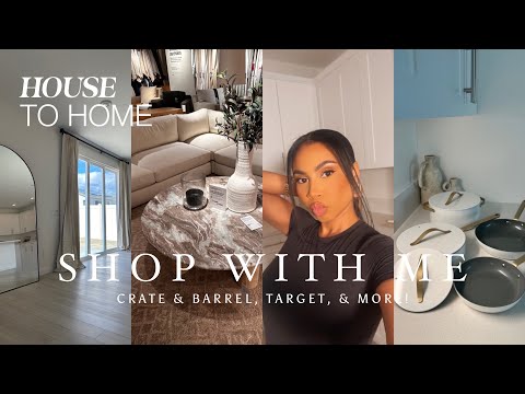 VLOG | HOUSE TO HOME – SHOP WITH ME – Crate & Barrel, Target ( Home Decor, Cookware, & more! )