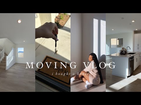 VLOG | MOVE IN WITH ME: I bought a HOUSE! (Getting set up,  Appliances, Decor Shopping)