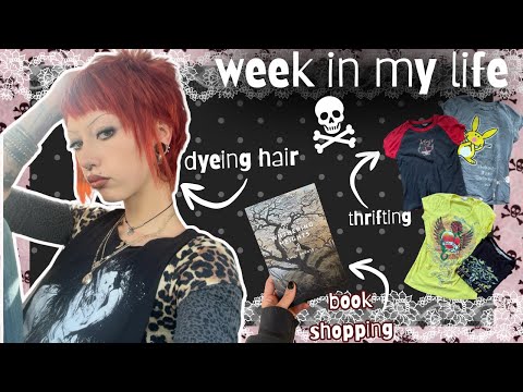 WAKING UP AT 6AM FOR A WEEK(week in my life)| thrifting, dyeing hair, routines