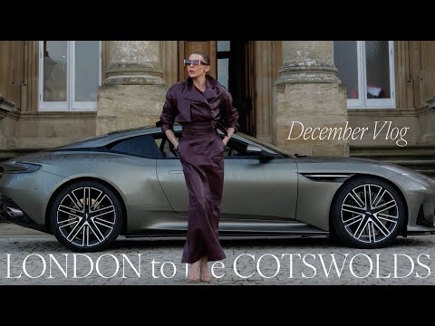 Weekly vlog in London: Roadtrip to the countryside, Prada unboxing, London festive partywear outfits