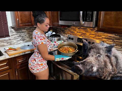 Wild Hog Stew 🥘 Catch Clean & Cook 🐗 🥔