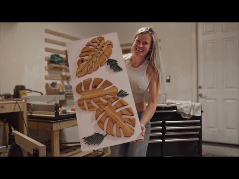Wood Working Workshop- She Builds 3D plant leaves out of cedar fence pickets