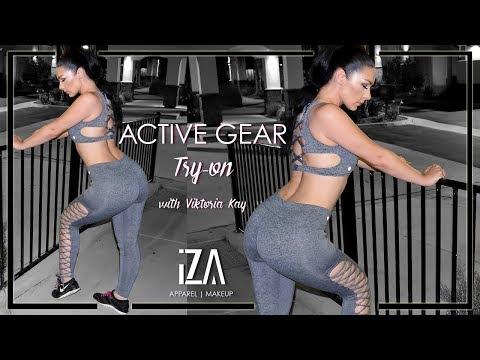 Workout Clothes Try-on  with Viktoria Kay | Iza Apparel | Iza.LA