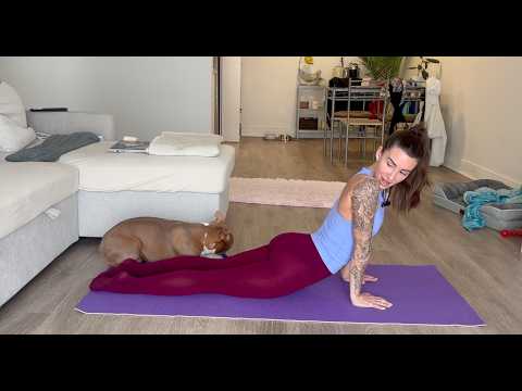 Yoga Stretches In Sheer Tights