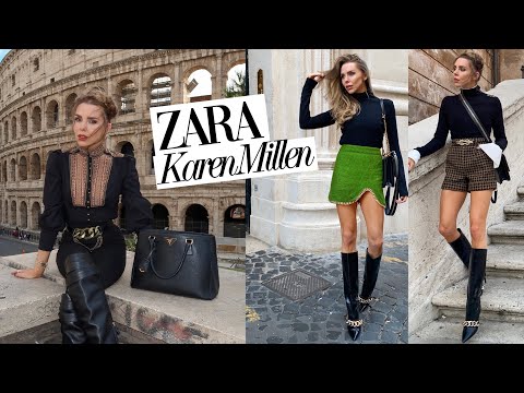 ZARA & KAREN MILLEN HAUL // Autumn 2021 // Come with me to Rome!