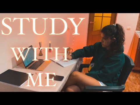 2-HOURS STUDY WITH ME | asmr, rain and candle sound for concentration, work with me, pomodoro 60-10
