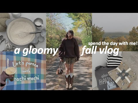 a gloomy fall vlog!!! 🌧️🍂 spend the day with me :)